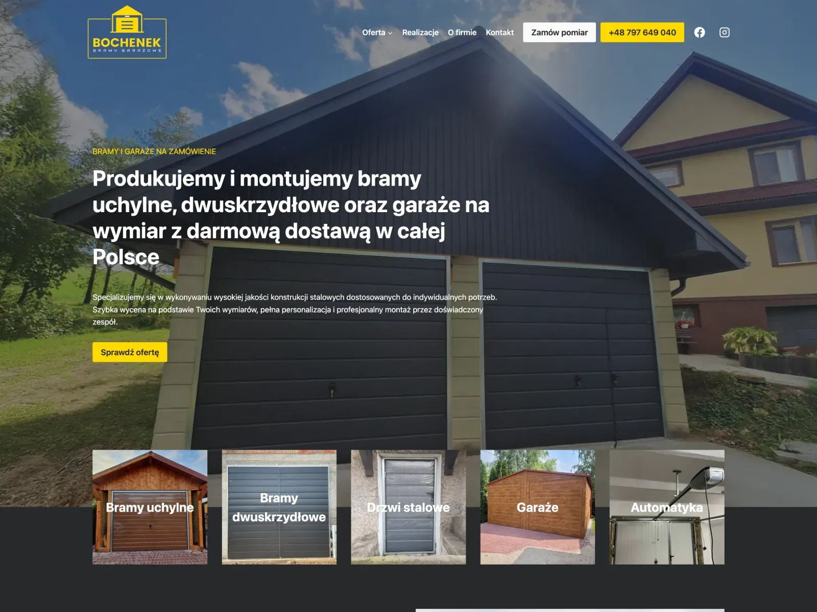 Strona Bramy Garażowe 24